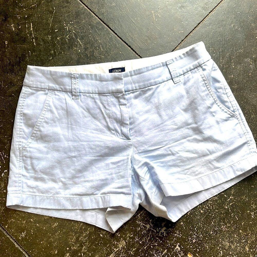 J. Crew Factory flat front cotton chino shorts sz 4